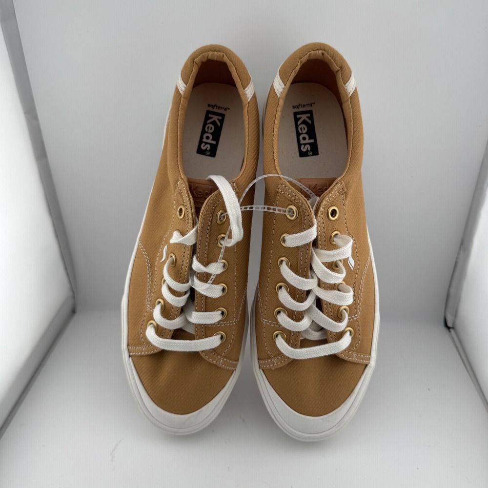 Keds Jump Kick Duo Sneakers Women 9.5 Ginger Brown Platform Low Top WF66276